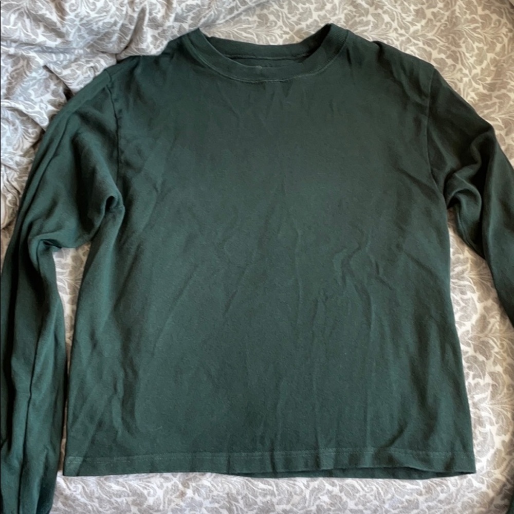 Brandy Melville thick dark green long sleeve